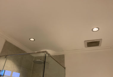 Plafond salle de bain